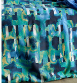 De Witte Lietaer dekbedovertrekset Checkered sea green 180TC