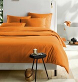 De Witte Lietaer oranje dekbedovertrekset Olivia (uni) copper 200TC