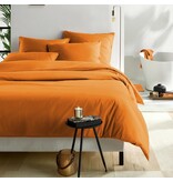 De Witte Lietaer oranje dekbedovertrekset Olivia (uni) copper 200TC
