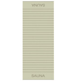 Cawö gestreepte saunalakens Balance 6237, wasabi (44)