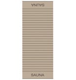 Cawö gestreepte saunalakens Balance 6237, sand (39)