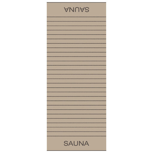 Cawö gestreepte saunalakens Balance 6237, sand (39)