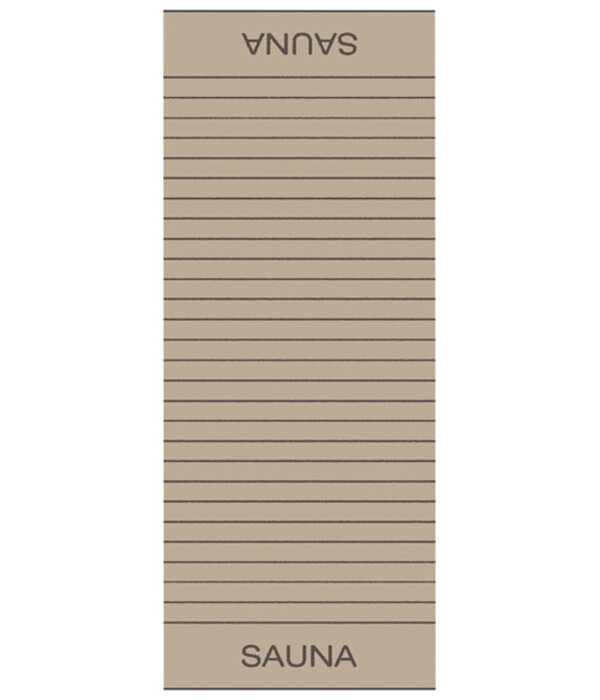 Cawö gestreepte saunalakens Balance 6237, sand (39)