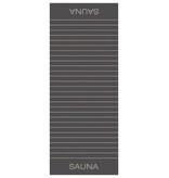 Cawö donkergrijs gestreepte saunalakens Balance 6237, anthrazit (73)
