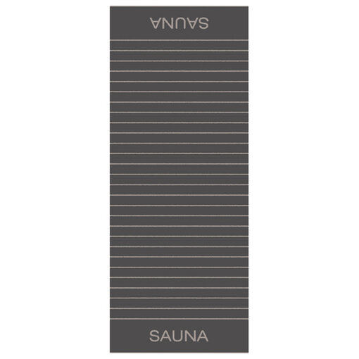 Cawö donkergrijze gestreepte saunalakens Balance 6237, anthrazit (73)