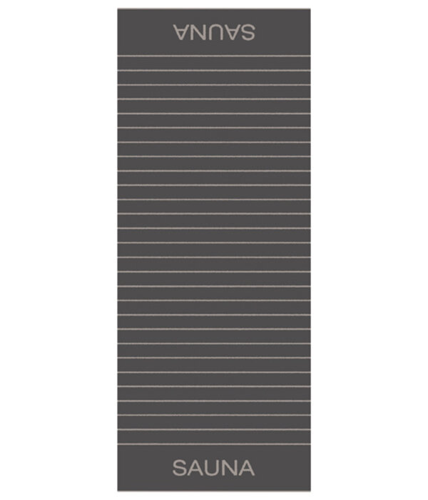 Cawö donkergrijs gestreepte saunalakens Balance 6237, anthrazit (73)