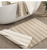 Cawö zandkleurige gestreepte badmat Balance 1008, natur (33)