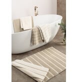 Cawö zandkleurige gestreepte badmat Balance 1008, natur (33)