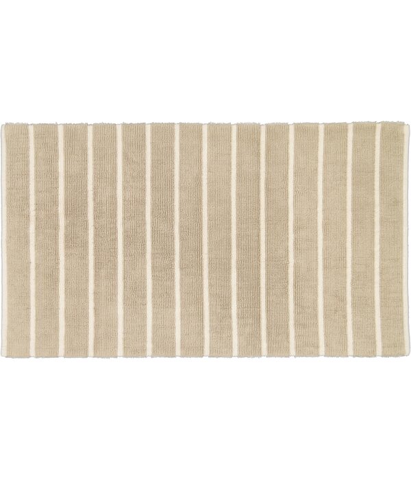 Cawö zandkleurige gestreepte badmat Balance 1008, natur (33)