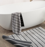 Cawö antraciet gestreepte badmat Balance 1008, anthrazit (73)
