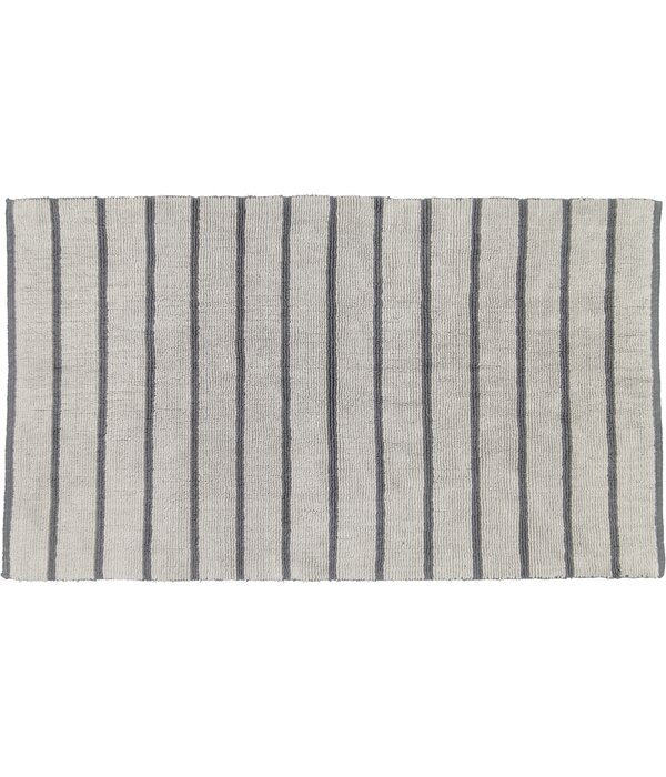 Cawö antraciet gestreepte badmat Balance 1008, anthrazit (73)