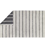 Cawö zilver grijs gestreepte badmat Balance 1008, platin (77)