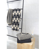 Cawö zwart - beige handdoekenlijn Natural Check 6217