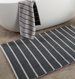 Cawö antraciet gestreepte badmat Balance 1008, anthrazit (73)