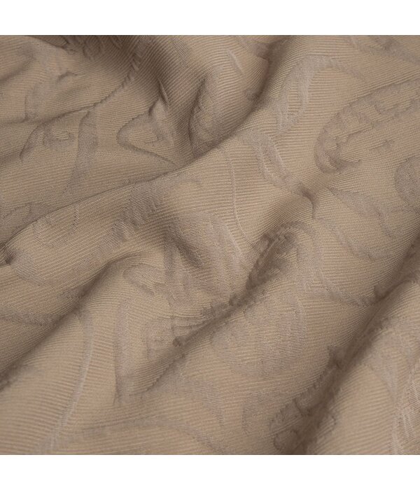 strijkvrij taupe tafellaken Cordoba 130x170 cm, nougat (N)