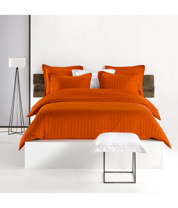 De Witte Lietaer oranje dekbedovertrek Zygo goldflame 220TC