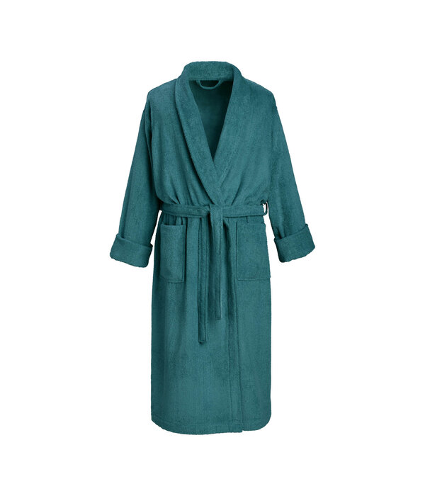 De Witte Lietaer blauwgroene badjas Etrusk lake green