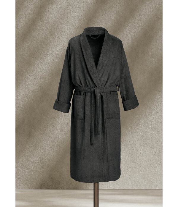 De Witte Lietaer donkergrijze badjas Etrusk ebony