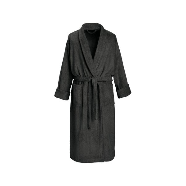 donkergrijze badjas Etrusk ebony