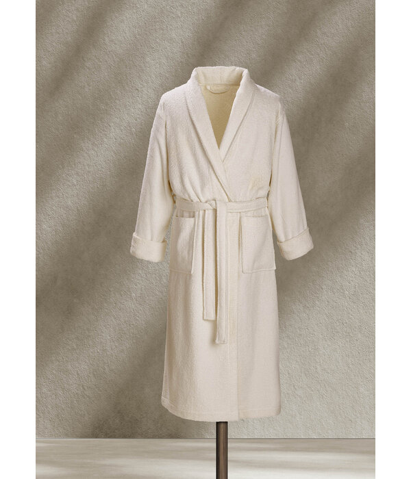 De Witte Lietaer roomkleurige badjas Etrusk cream