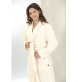 Cawö roomkleurige dames badjas met shawlkraag, 836 (champagne, 33)