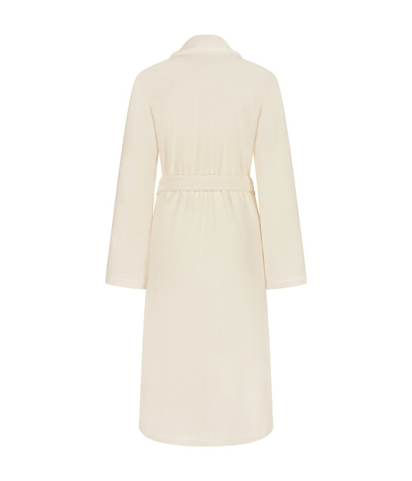 Cawö roomkleurige dames badjas met shawlkraag, 836 (champagne, 33)