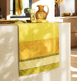 Le Jacquard Français Mumbai yellow, gecoat tafellinnen