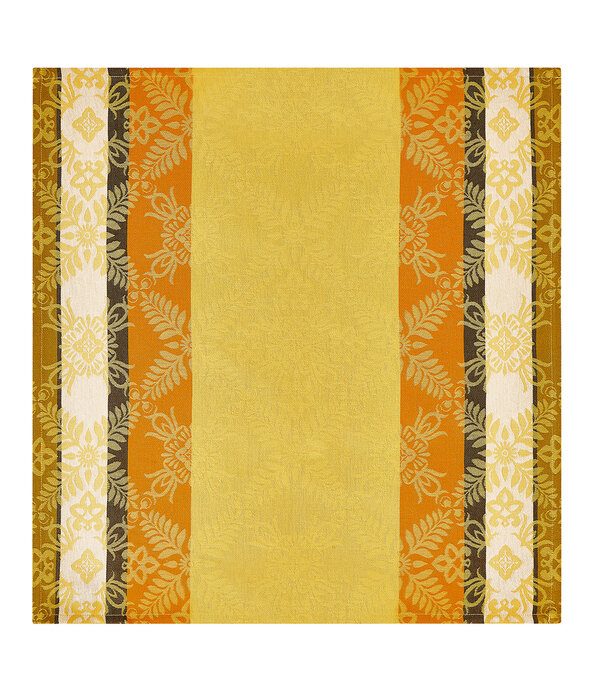 Le Jacquard Français Mumbai yellow, gecoat tafellinnen