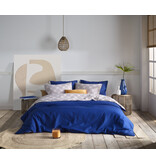 De Witte Lietaer dekbedovertrekset Aziz soladite blue 180TC