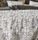 De Witte Lietaer dekbedovertrekset Cuzco stone grey 180TC