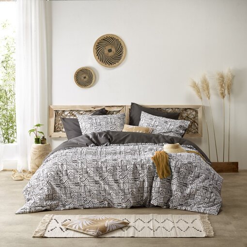 De Witte Lietaer dekbedovertrekset Cuzco stone grey 180TC, vanaf