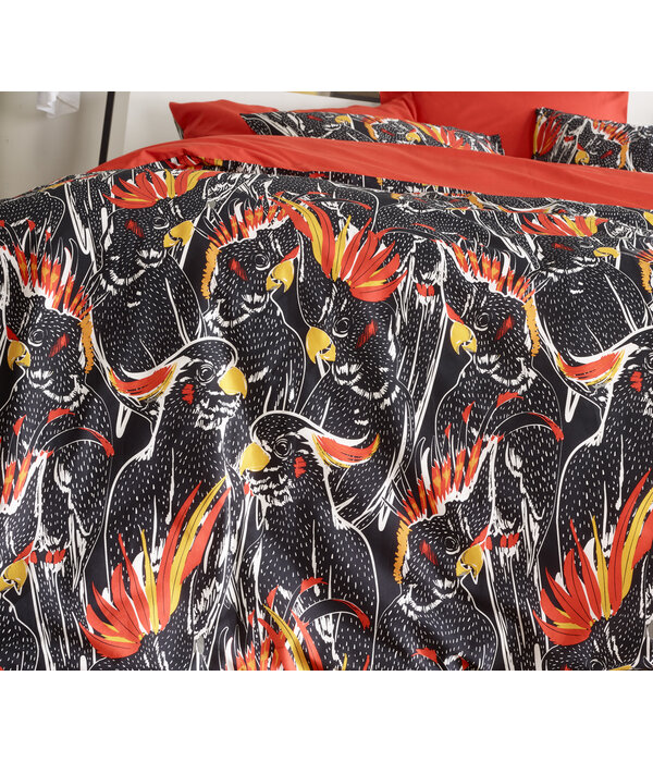 De Witte Lietaer dekbedovertrekset Perrot fiery red 180TC