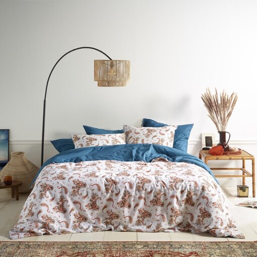 De Witte Lietaer dekbedovertrekset Sybil Moroccan blue 180TC, vanaf