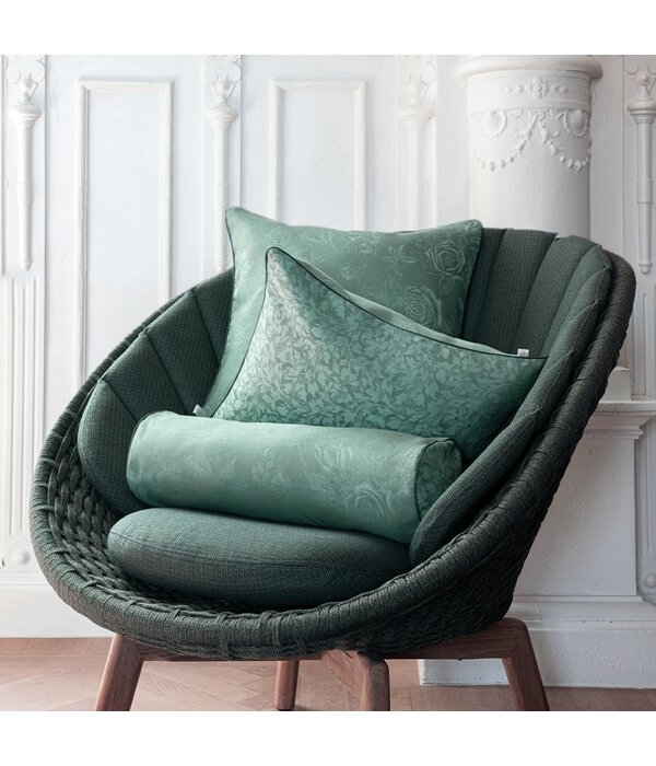 Le Jacquard Français Romance tendresse green kussenhoezen, vanaf