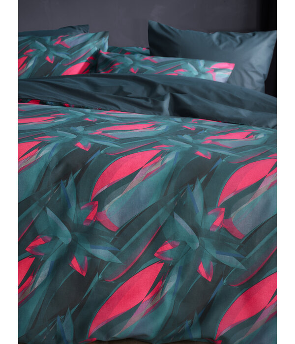 De Witte Lietaer dekbedovertrekset Rosalyn atlantic deep 180TC