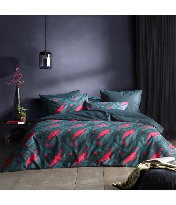 De Witte Lietaer dekbedovertrekset Rosalyn atlantic deep 180TC