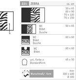 Rhomtuft Zebra badmatten, vanaf