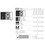 Rhomtuft Zebra badmatten, vanaf