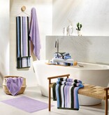 De Witte Lietaer Ophelia Khalilia  gestreepte handdoekenlijn met lila - khaki - wit - sky blue