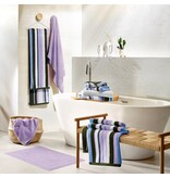 De Witte Lietaer Ophelia Khalilia  gestreepte handdoekenlijn met lila - khaki - wit - sky blue