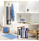 De Witte Lietaer Ophelia Khalilia  gestreepte handdoekenlijn met lila - khaki - wit - sky blue