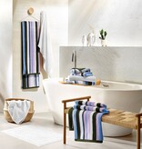 De Witte Lietaer Ophelia Khalilia  gestreepte handdoekenlijn met lila - khaki - wit - sky blue