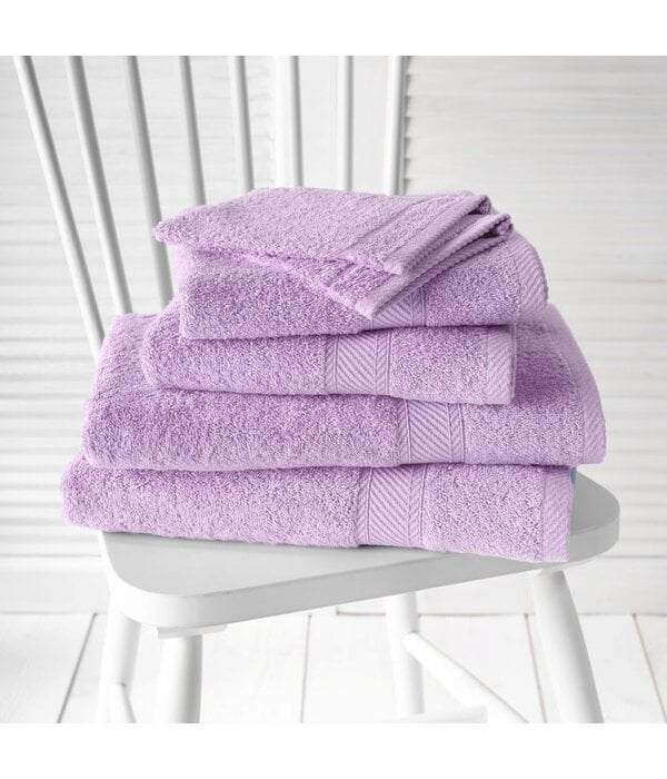 De Witte Lietaer handdoekenlijn Helene lila in verschillende maten