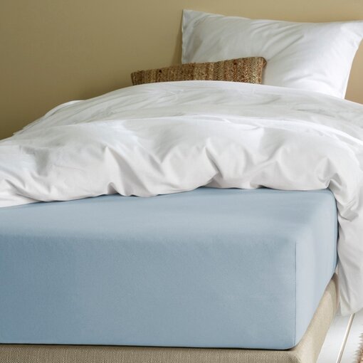 Moodit hoeslaken jersey stretch Alina stone blue, vanaf