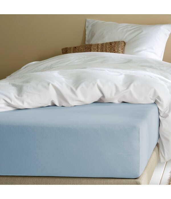 Moodit Hoeslaken Mood!t jersey stretch Alina stone blue