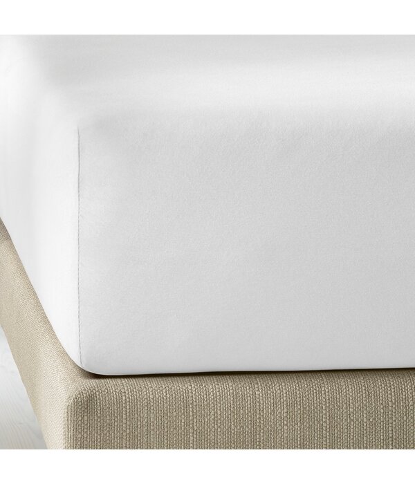 De Witte Lietaer wit jersey hoeslaken,  Elena white