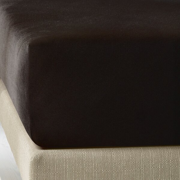 wit jersey hoeslaken,  Elena black, vanaf