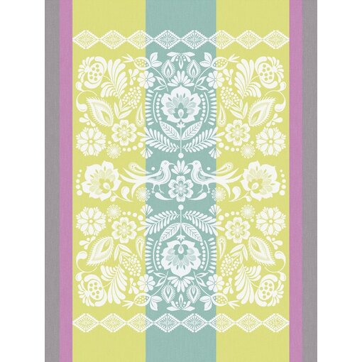 Le Jacquard Français theedoek Alegria green