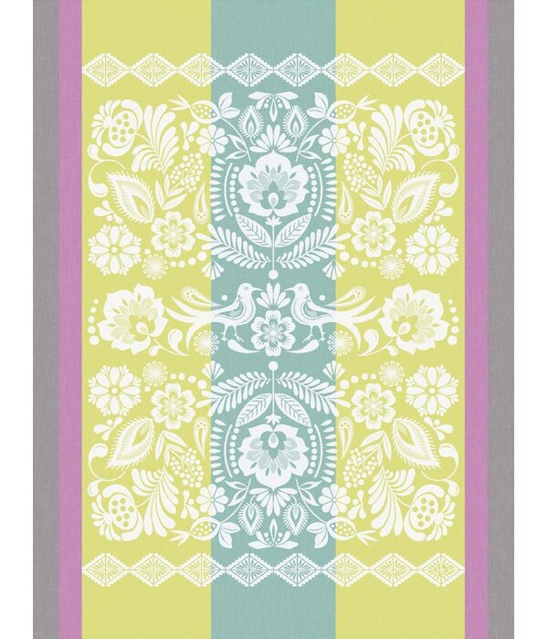 Le Jacquard Français theedoek Alegria green