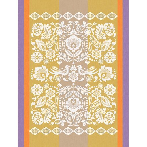 Le Jacquard Français theedoek Alegria yellow